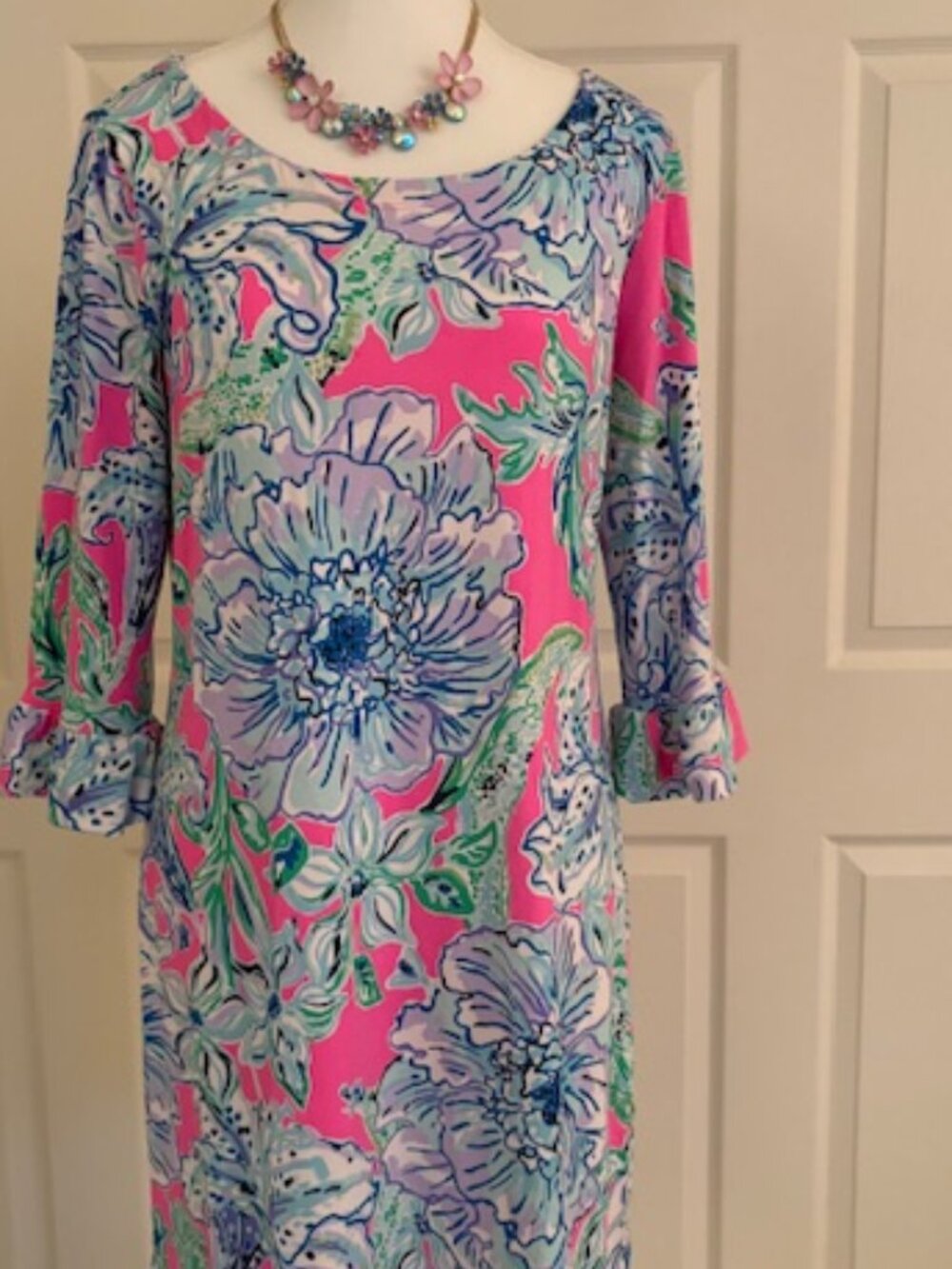 Lilly Pulitzer Bell Sleeve Swing/Shift Dress